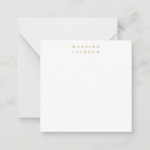 Gold Colour Minimalist Professional Serif Font Card