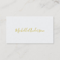 Gold Colour Modern Minimalist Handwriting Name