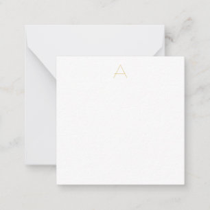 Gold Colour Monogram Professional Custom Card