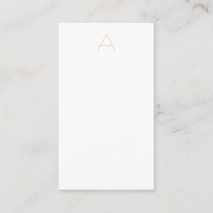 Gold Colour Monogram Professional Custom Enclosure Card