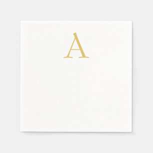 Gold Colour Monogram Professional Custom Napkin