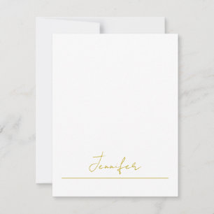 Gold colour name professional minimalist modern   card