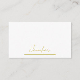 Gold colour name professional minimalist modern enclosure card