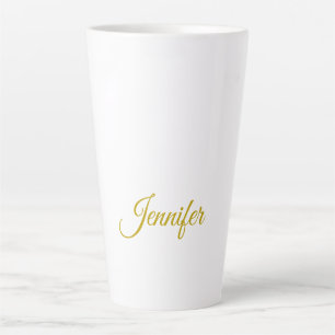 Gold colour name professional minimalist modern   latte mug