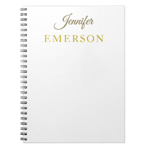 Gold colour name professional minimalist modern notebook