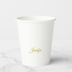 Gold colour name professional minimalist modern   paper cups