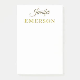 Gold colour name professional minimalist modern   post-it notes