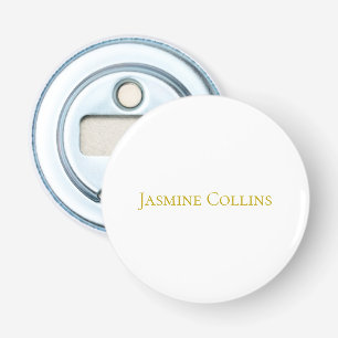 Gold Colour Plain Minimalist Professional Name Bottle Opener