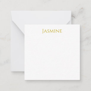 Gold Colour Plain Minimalist Professional Name  Card