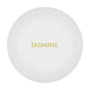 Gold Colour Plain Minimalist Professional Name Cutting Board