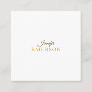 Gold colour professional minimalist modern plain enclosure card