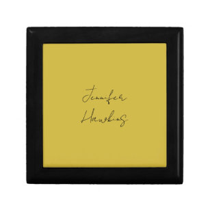 Gold colour professional plain handwriting gift box