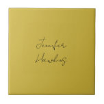 Gold colour professional plain handwriting tile<br><div class="desc">Plain Minimalist Modern Designs. They're all simple,  attractive,  unique.</div>