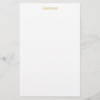 Gold Colour Professional Trendy Minimalist Name