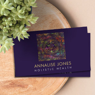 Gold & Colour  Sri Yantra  / Sri Chakra Business Card