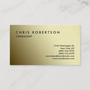 Gold Colour Tones Charming Business Card