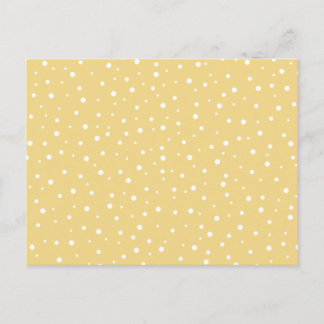 Gold Colour with White Dots Pattern. Postcard