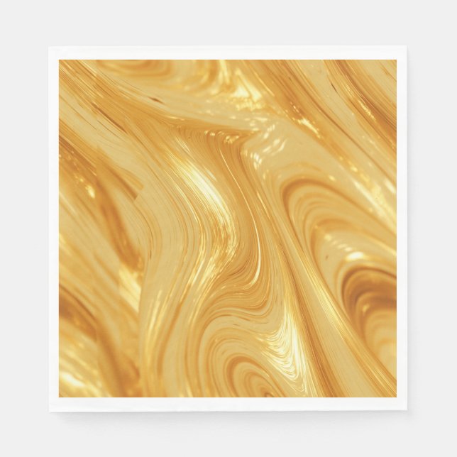 Gold-coloured, gold-shimmer,  napkin (Front)