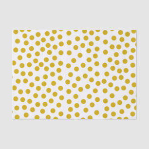 Gold Coloured Polka Dots Tissue Paper