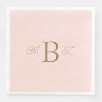 Gold Combo Font Monogram Blush Wedding