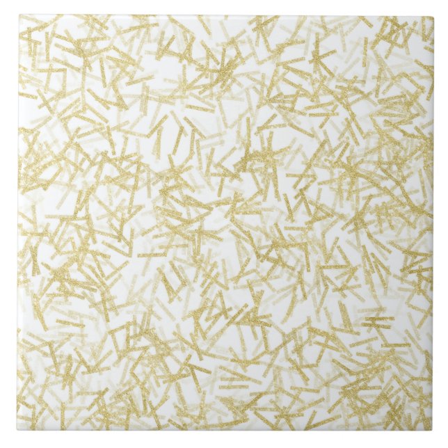 Gold Confetti Abstract Tile (Front)