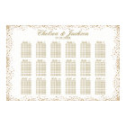 Gold Confetti and White - 18 Seating Chart