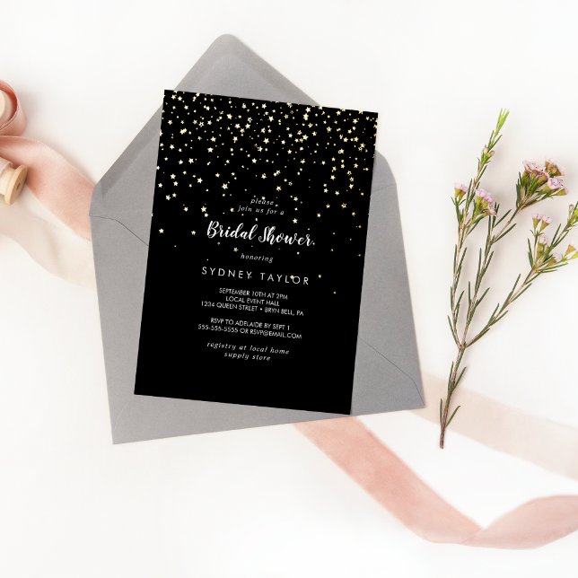 Gold Confetti|Black Bridal Shower Gold (Creator Uploaded)
