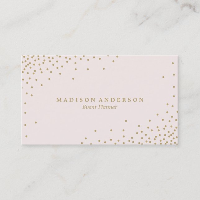 Gold Confetti | Business Cards (Front)