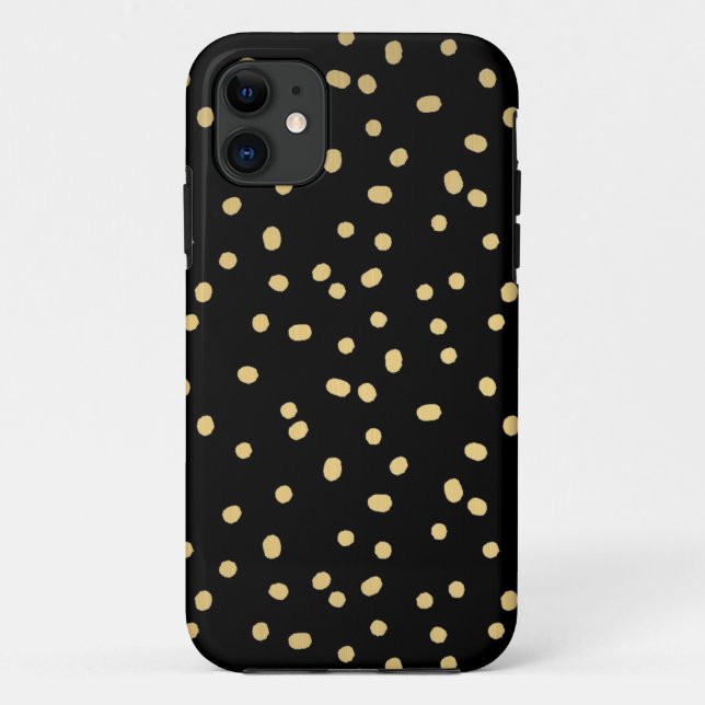 Gold Confetti Dots Case-Mate iPhone Case (Back)