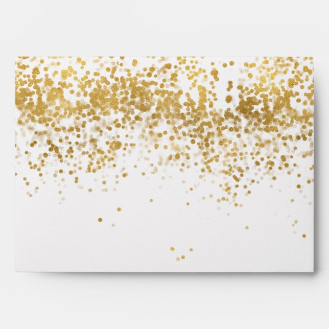 Gold Confetti Dots Envelopes (Front)