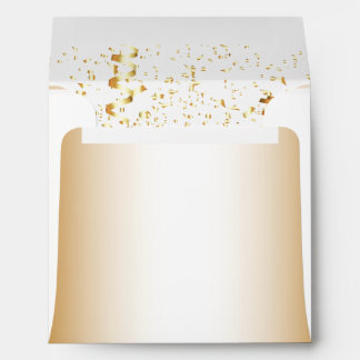 Gold Confetti Envelopes