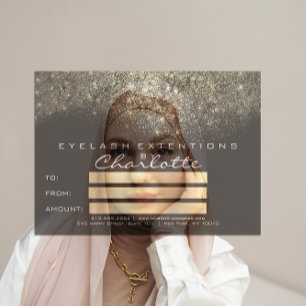 Gold Confetti Glitter Black White Certificate Gift