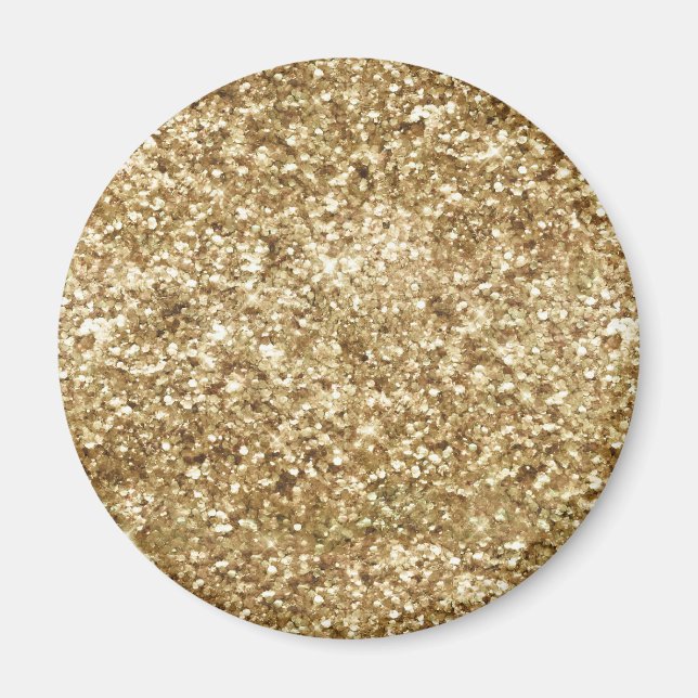 Gold Confetti Glitter Magnet (Front)