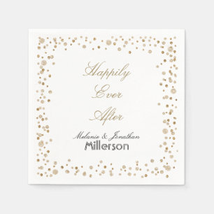 Gold Confetti Glitter Napkin
