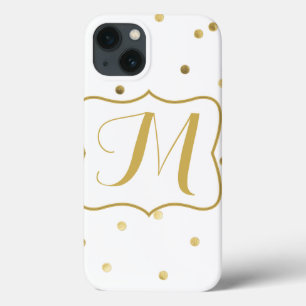 Gold Confetti Monogram IPAD Mini Case