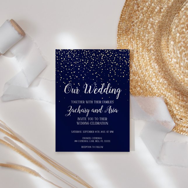 Gold Confetti|Navy Our Wedding (Creator Uploaded)
