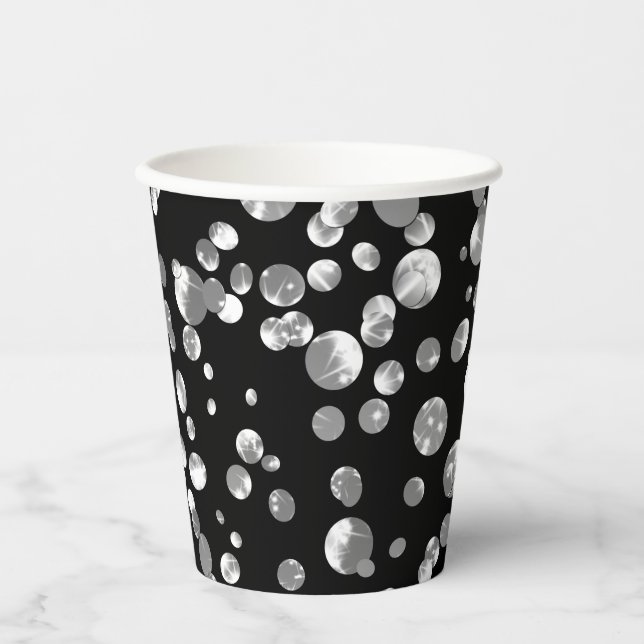 Gold confetti neck tie paper cups (Front)