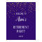 Gold Confetti on Purple Retirement Party Welcome
