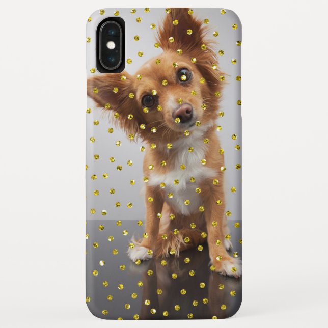Gold confetti overlay, add your photo! Case-Mate iPhone case (Back)