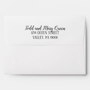 Gold Confetti Retirement Invitation Envelope