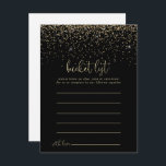 Gold Confetti Script Bucket List Cards<br><div class="desc">These gold confetti script bucket list cards are the perfect activity for a rustic wedding reception or bridal shower. The simple and elegant design features sparkling gold confetti coupled with a stylish script typography.</div>