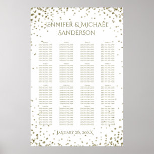 Gold Confetti Seating Chart