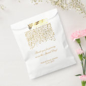 *Gold Confetti Wedding  | Personalise Favour Bags (Sealed)