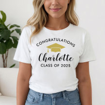 Gold Congratulations Graduate Name 2026