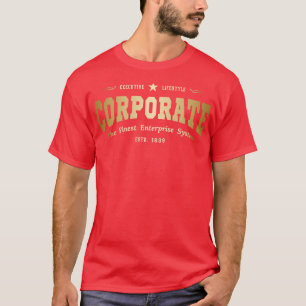 Gold Corporate Executive Lifestyle T-Shirt