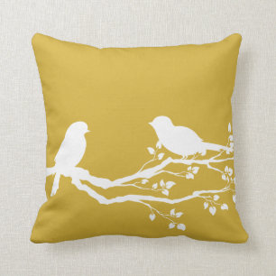 Gold Country Silhouette Cushion