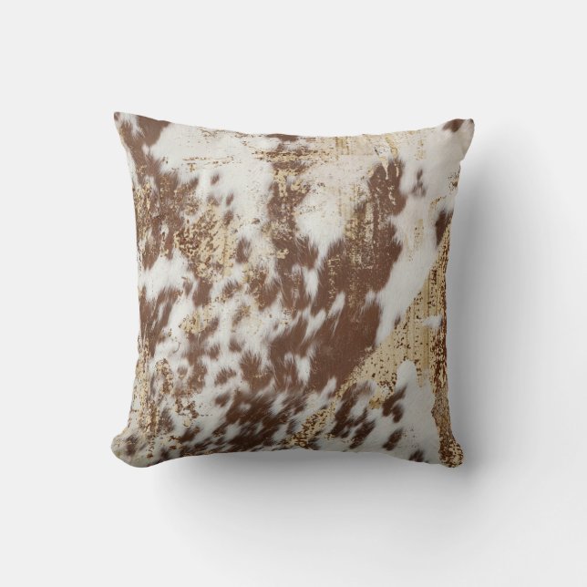 Gold Cowhide  Cushion (Front)