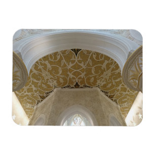 Gold Crafted Ceiling Motif 3"x4" Magnet