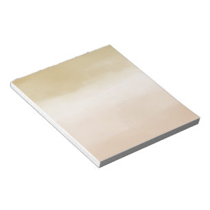 Gold Cream Peach Ombre Life is Beautiful           Notepad