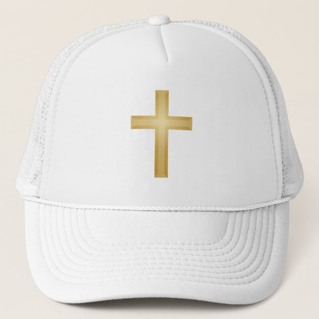 Gold Cross/Easter Trucker Hat (Front)